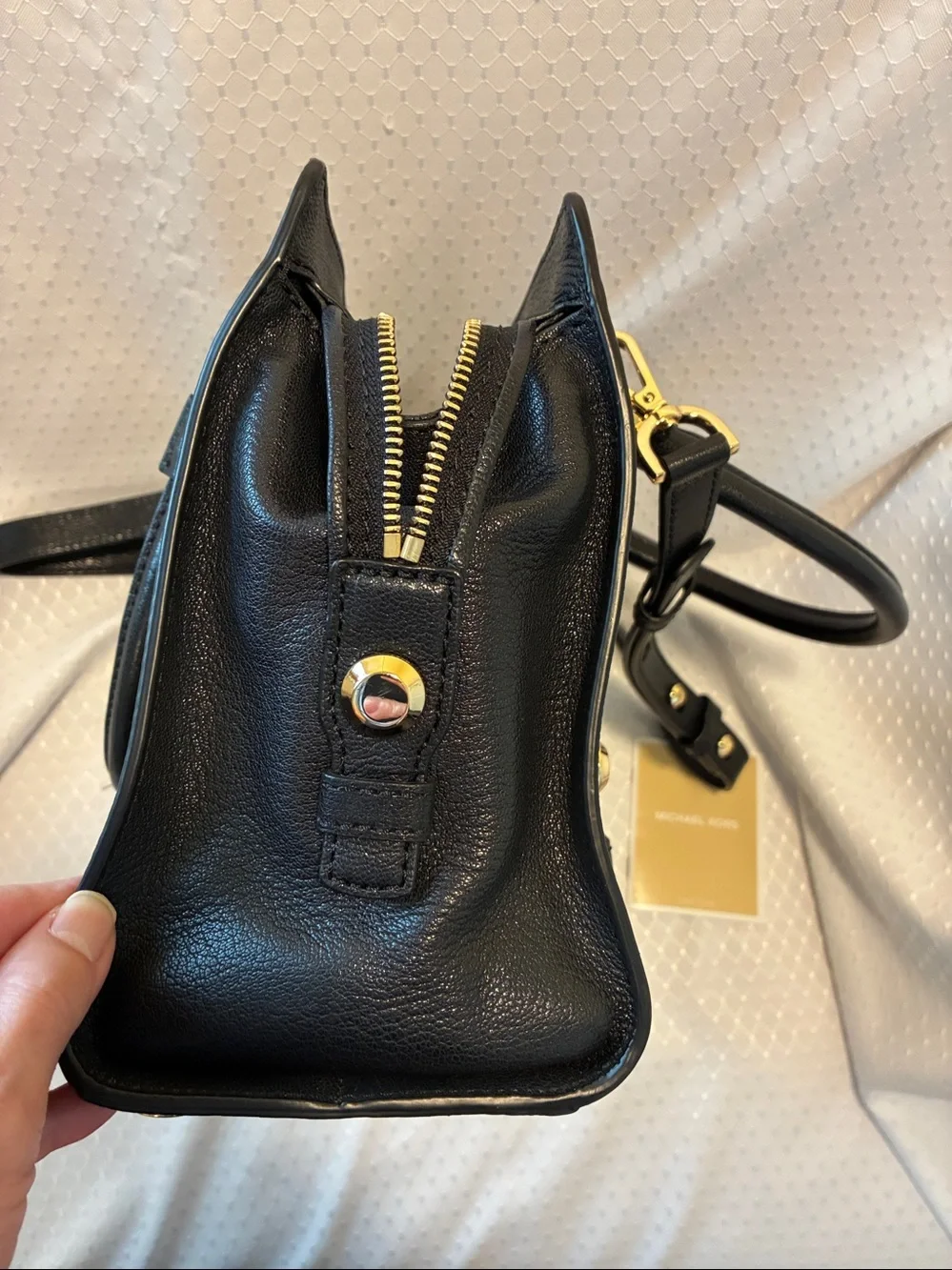 Michael Kors Collins Studded Medium Luxe Satchel Like New!!